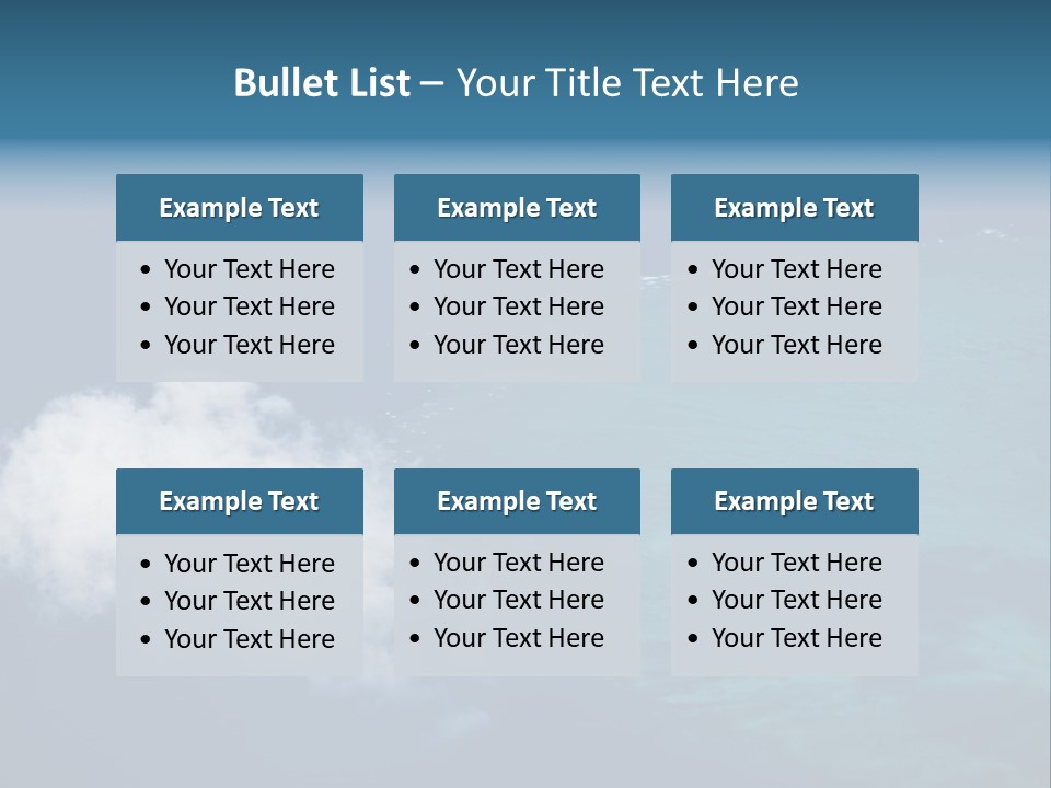 Landscape Tourism Blue PowerPoint Template