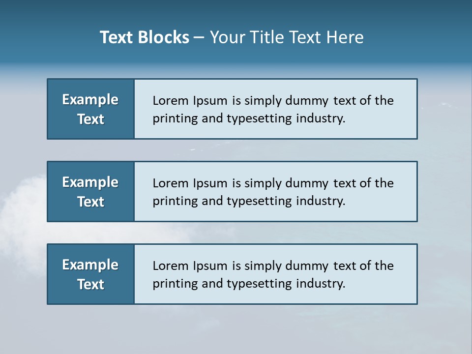 Landscape Tourism Blue PowerPoint Template