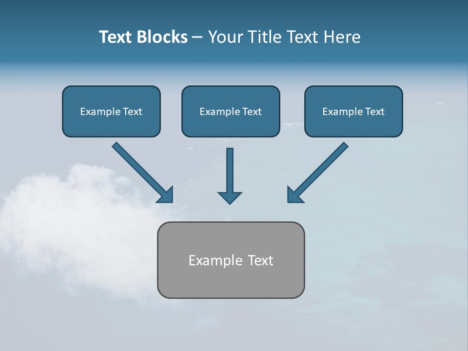 Landscape Tourism Blue PowerPoint Template