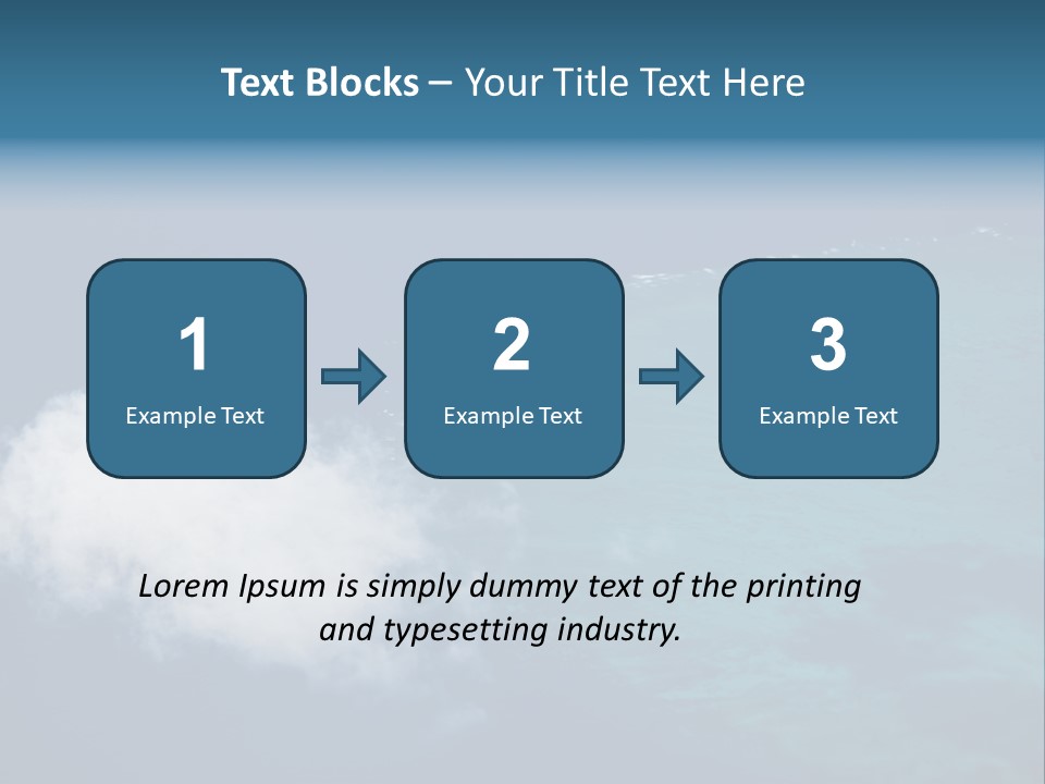 Landscape Tourism Blue PowerPoint Template