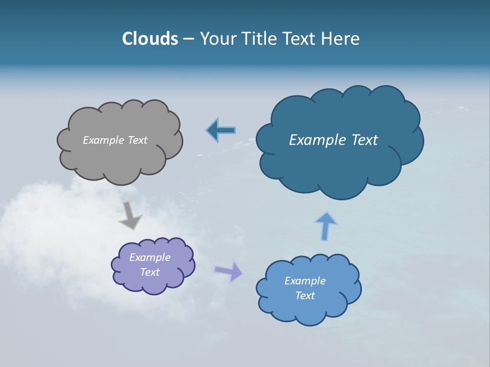 Landscape Tourism Blue PowerPoint Template