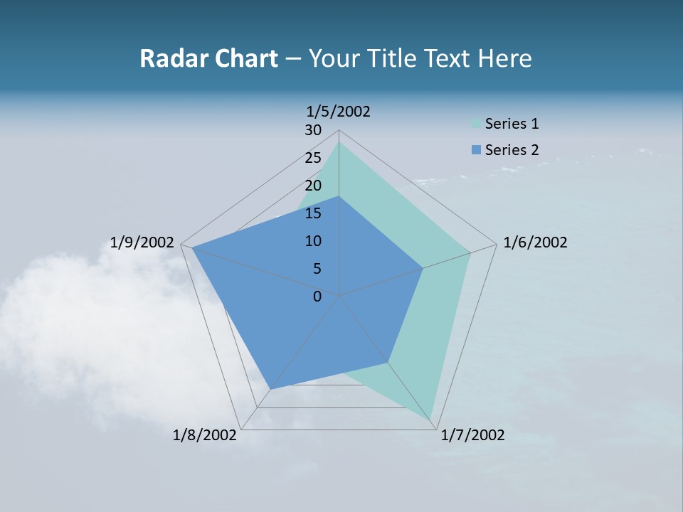 Landscape Tourism Blue PowerPoint Template
