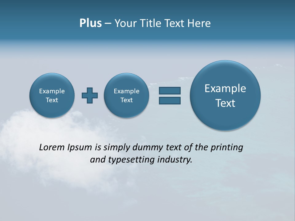 Landscape Tourism Blue PowerPoint Template