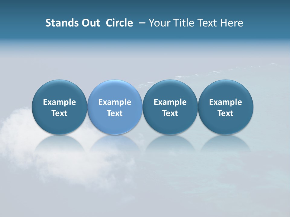 Landscape Tourism Blue PowerPoint Template