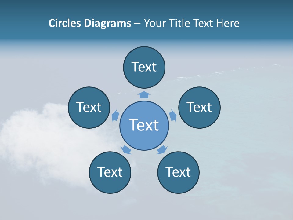 Landscape Tourism Blue PowerPoint Template