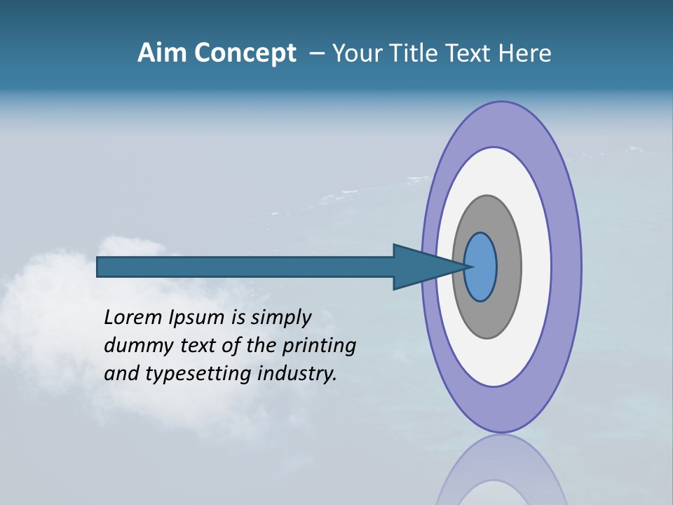 Landscape Tourism Blue PowerPoint Template