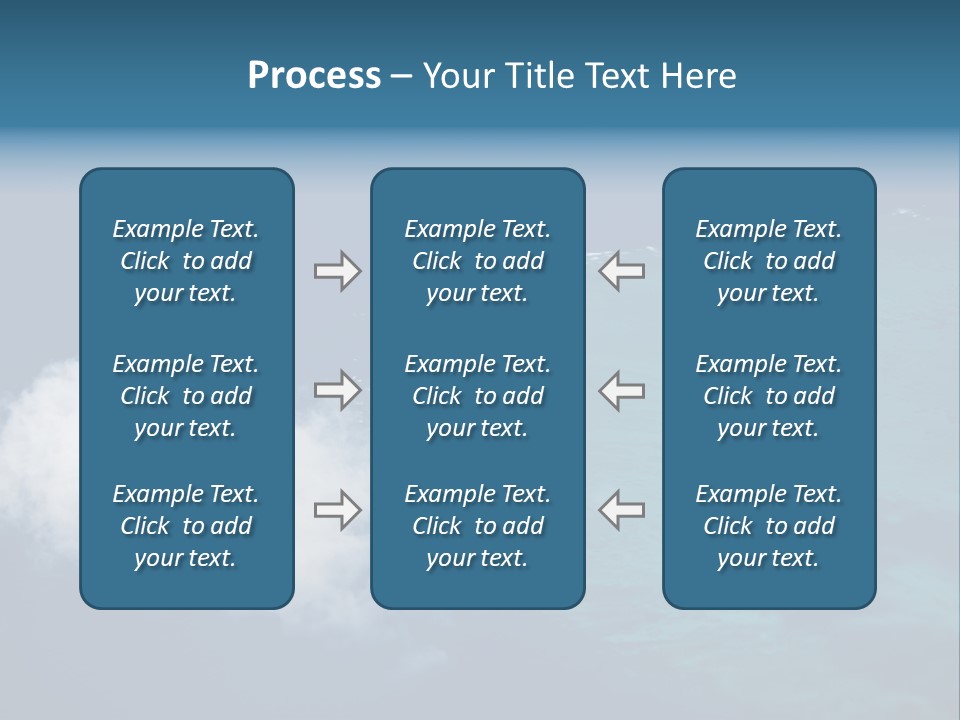 Landscape Tourism Blue PowerPoint Template
