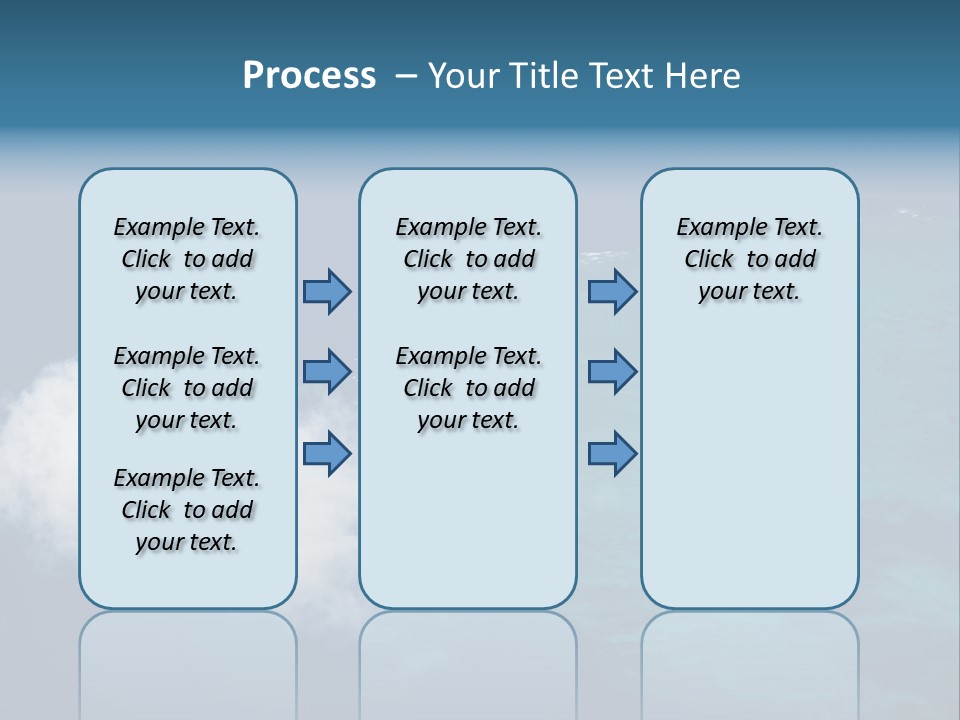 Landscape Tourism Blue PowerPoint Template