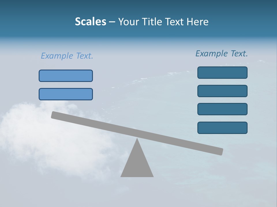 Landscape Tourism Blue PowerPoint Template