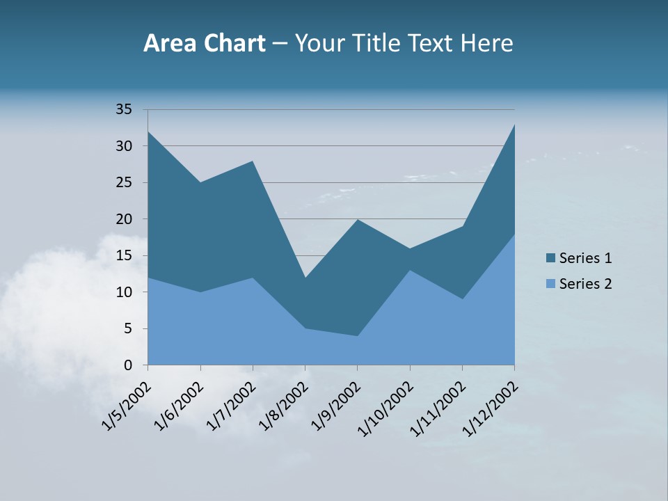 Landscape Tourism Blue PowerPoint Template