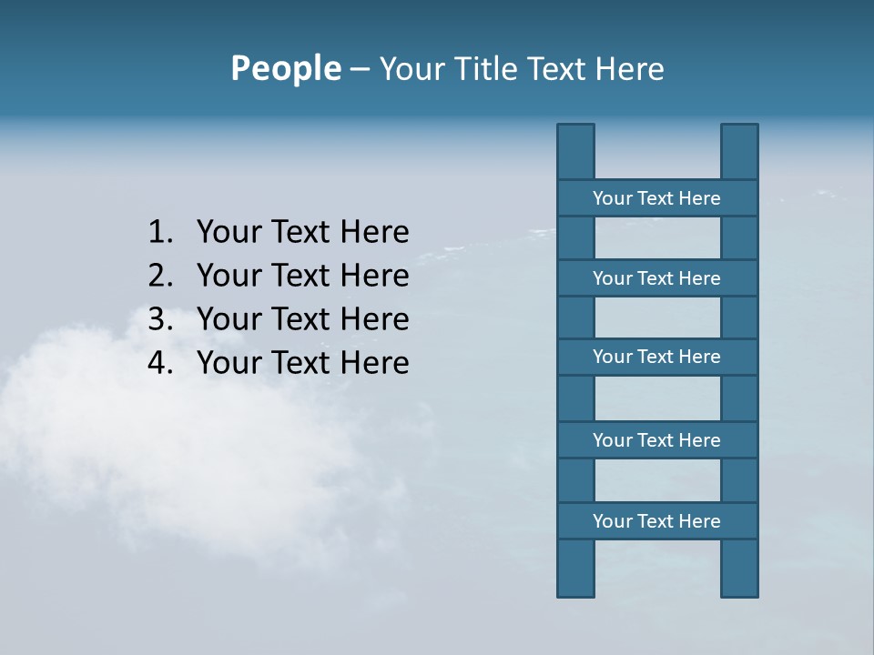 Landscape Tourism Blue PowerPoint Template