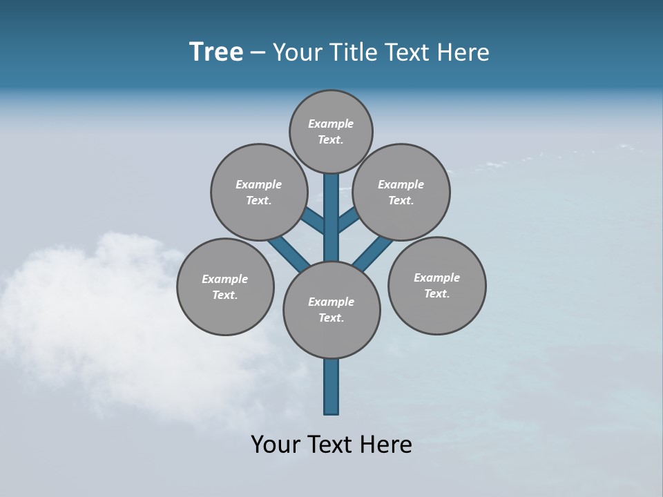 Landscape Tourism Blue PowerPoint Template