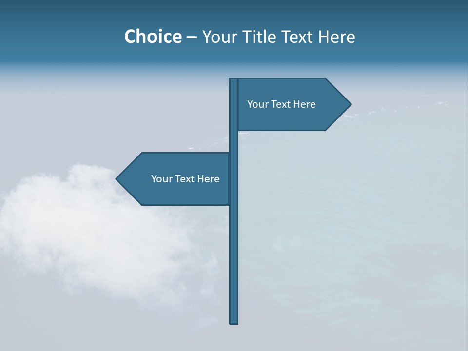 Landscape Tourism Blue PowerPoint Template