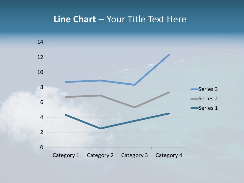 Landscape Tourism Blue PowerPoint Template