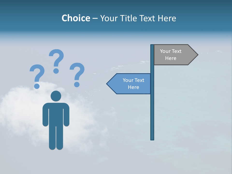 Landscape Tourism Blue PowerPoint Template