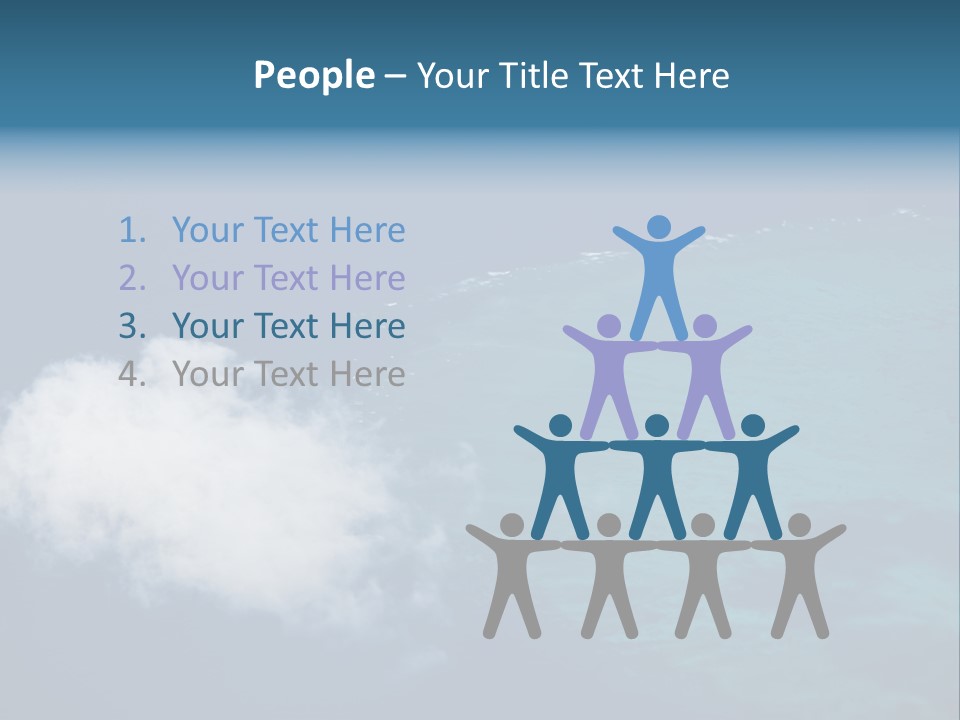 Landscape Tourism Blue PowerPoint Template