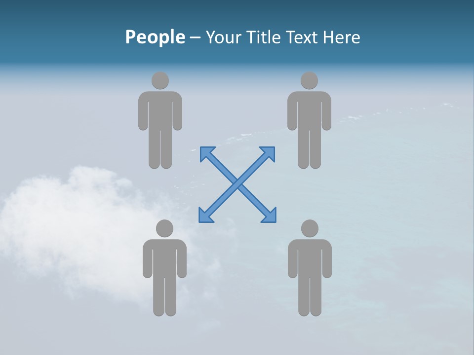 Landscape Tourism Blue PowerPoint Template