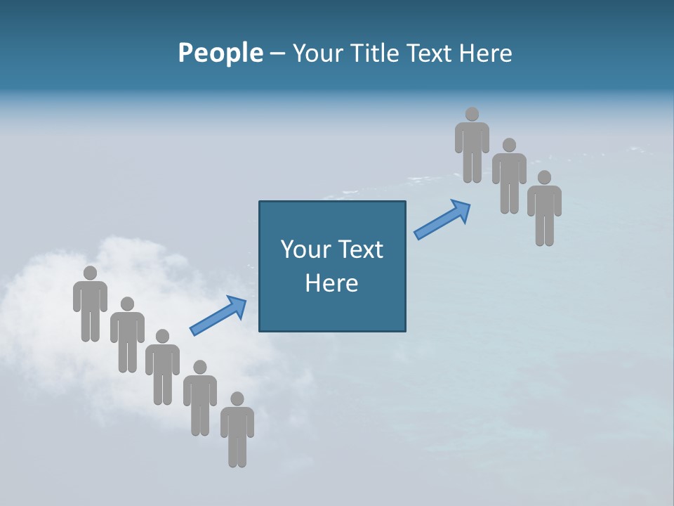 Landscape Tourism Blue PowerPoint Template