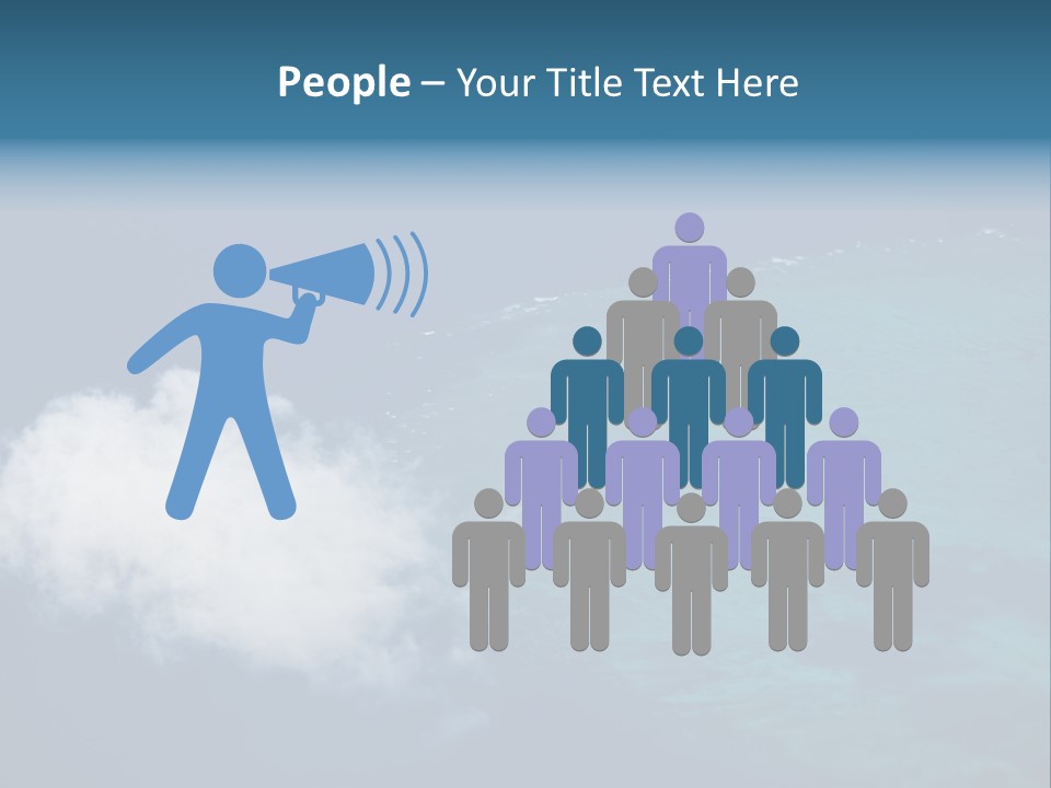 Landscape Tourism Blue PowerPoint Template