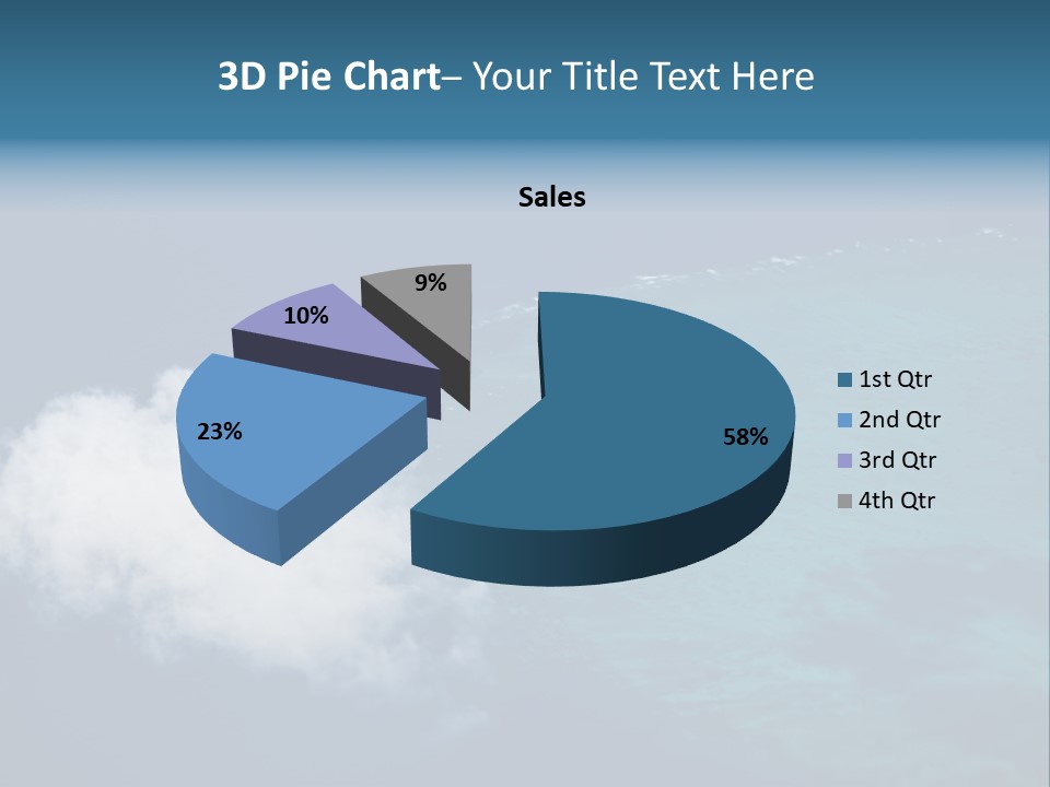 Landscape Tourism Blue PowerPoint Template