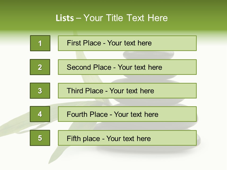 Beautiful Heap Pebble PowerPoint Template