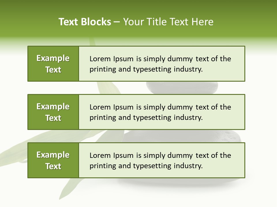 Beautiful Heap Pebble PowerPoint Template
