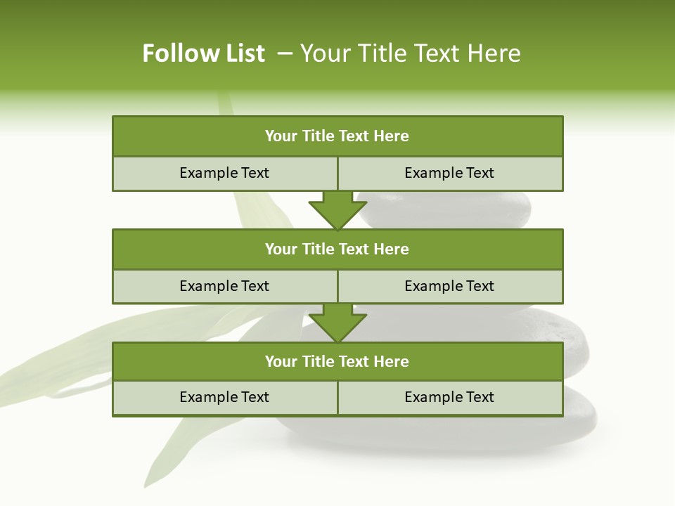 Beautiful Heap Pebble PowerPoint Template