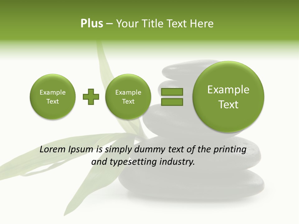 Beautiful Heap Pebble PowerPoint Template