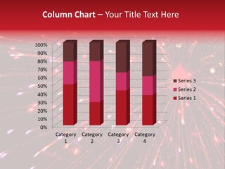 Fireworks Show Red Streamers Fireworks PowerPoint Template