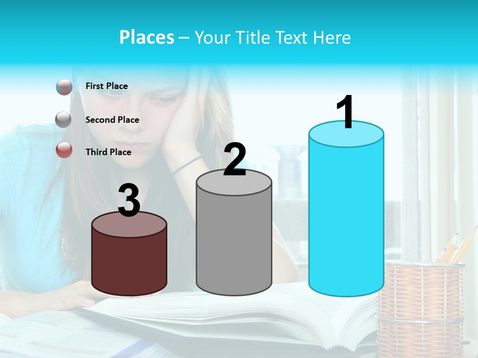 Thinking Teen Serious PowerPoint Template