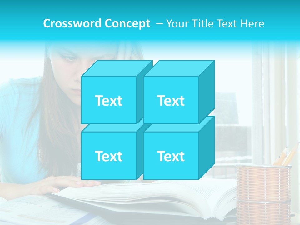 Thinking Teen Serious PowerPoint Template