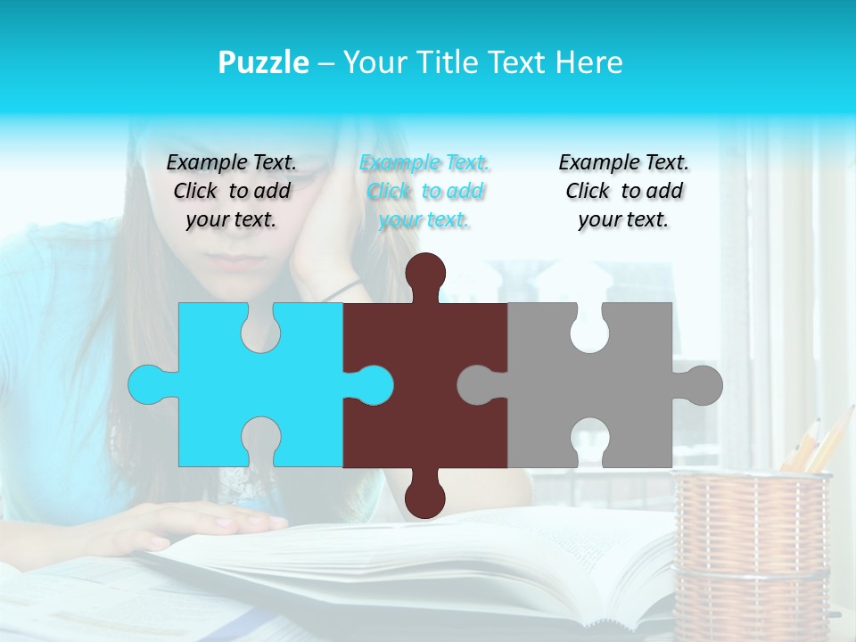 Thinking Teen Serious PowerPoint Template