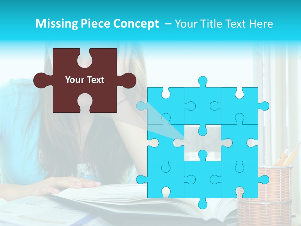 Thinking Teen Serious PowerPoint Template