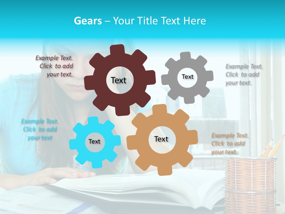 Thinking Teen Serious PowerPoint Template