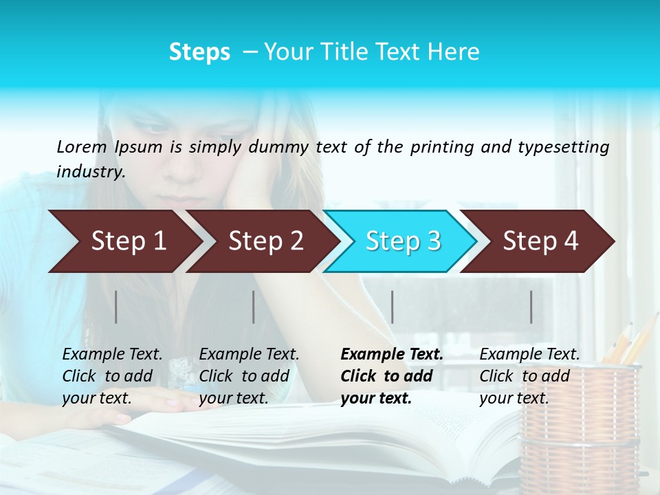 Thinking Teen Serious PowerPoint Template