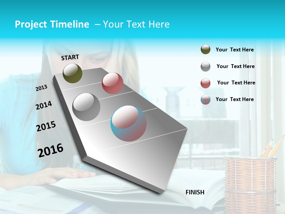 Thinking Teen Serious PowerPoint Template