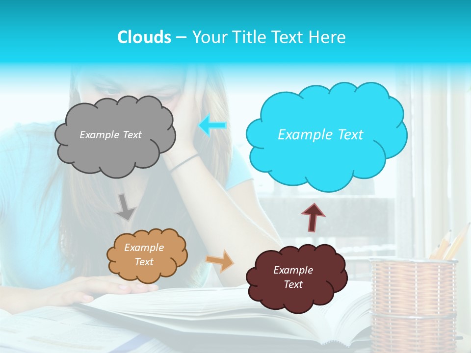 Thinking Teen Serious PowerPoint Template