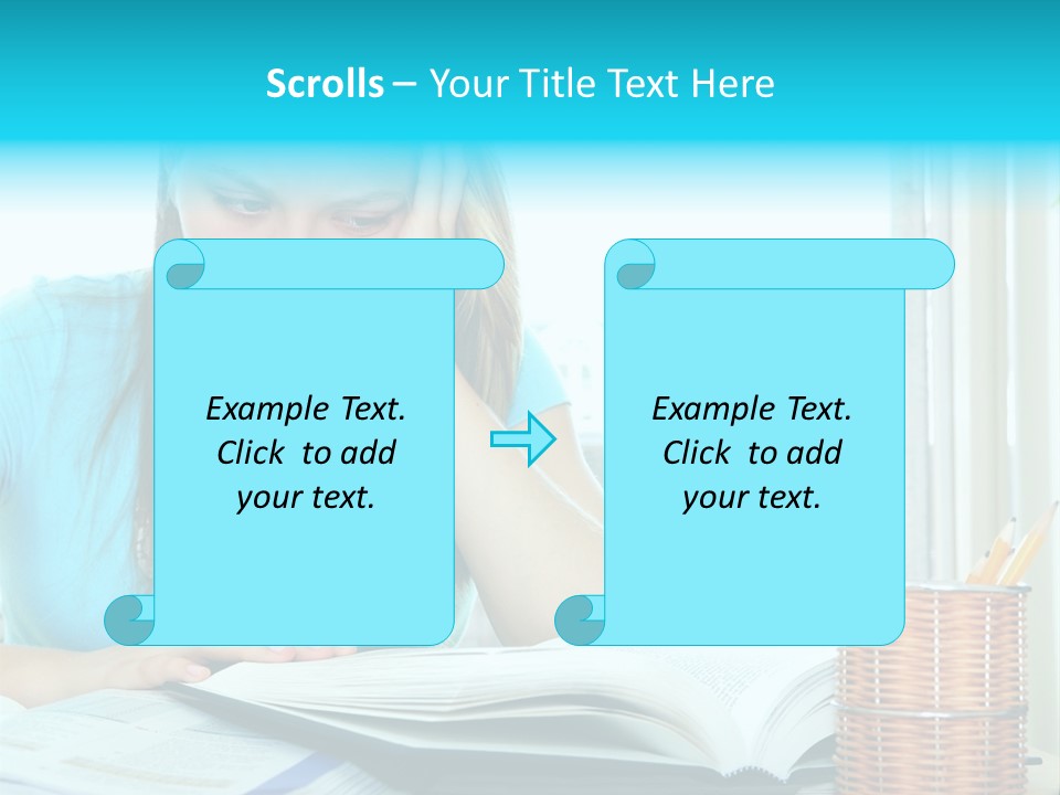 Thinking Teen Serious PowerPoint Template