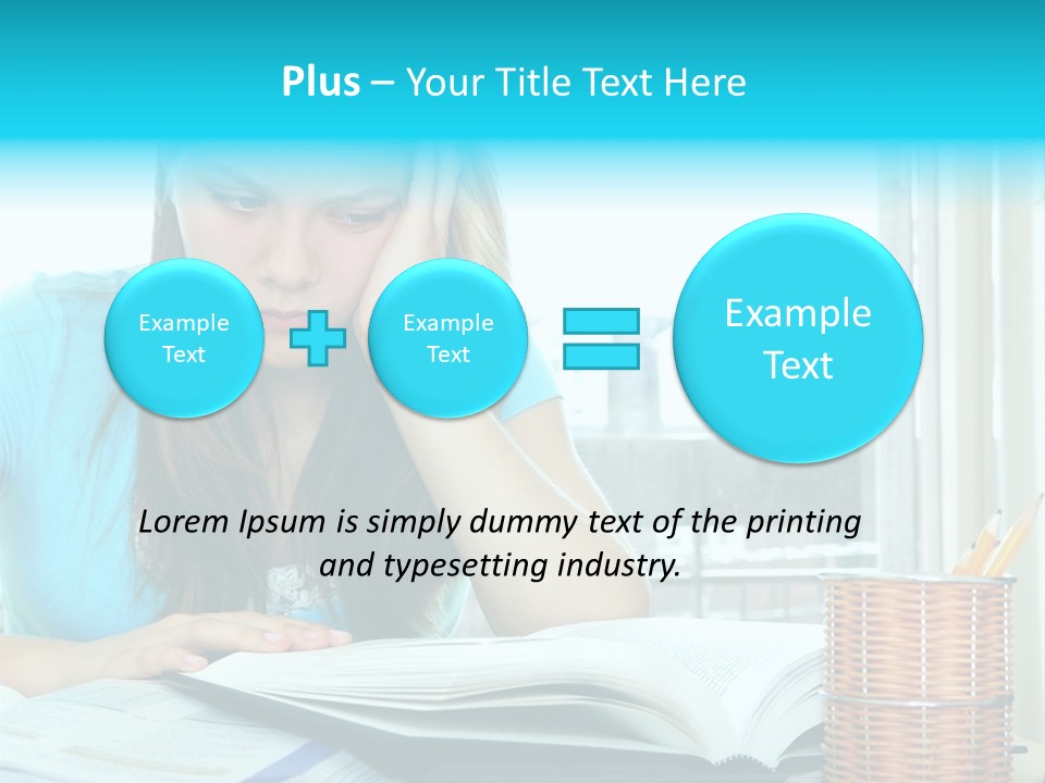 Thinking Teen Serious PowerPoint Template