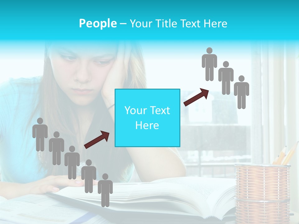 Thinking Teen Serious PowerPoint Template