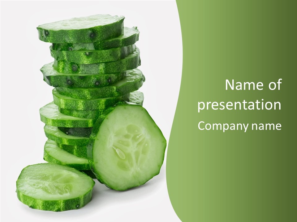 Slice Ingredient Closeup PowerPoint Template