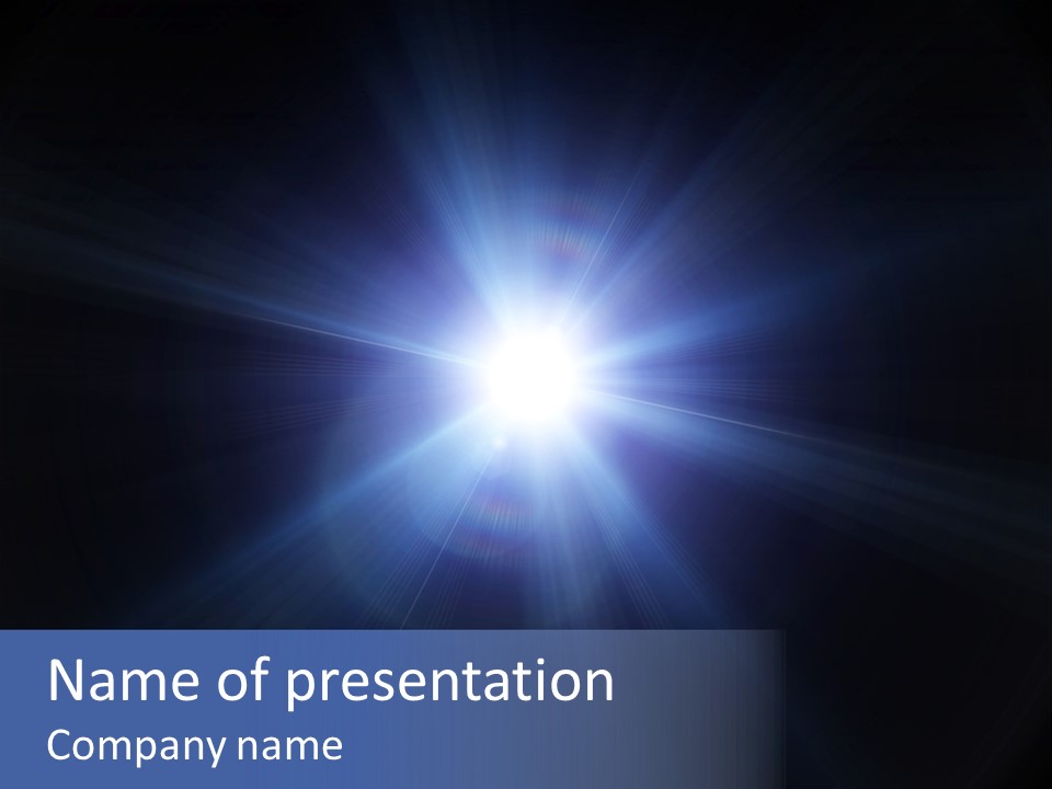 Glow Concert Spotlight PowerPoint Template