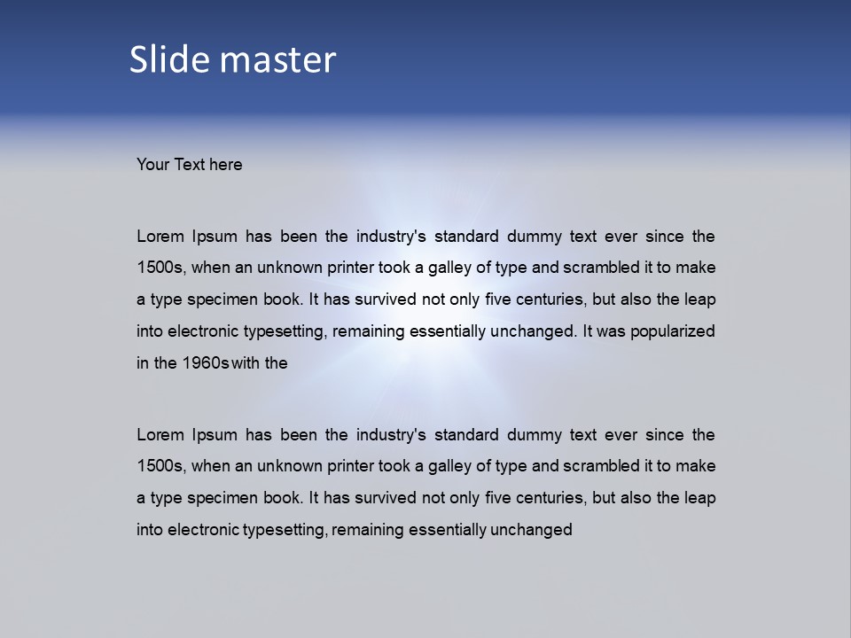 Glow Concert Spotlight PowerPoint Template