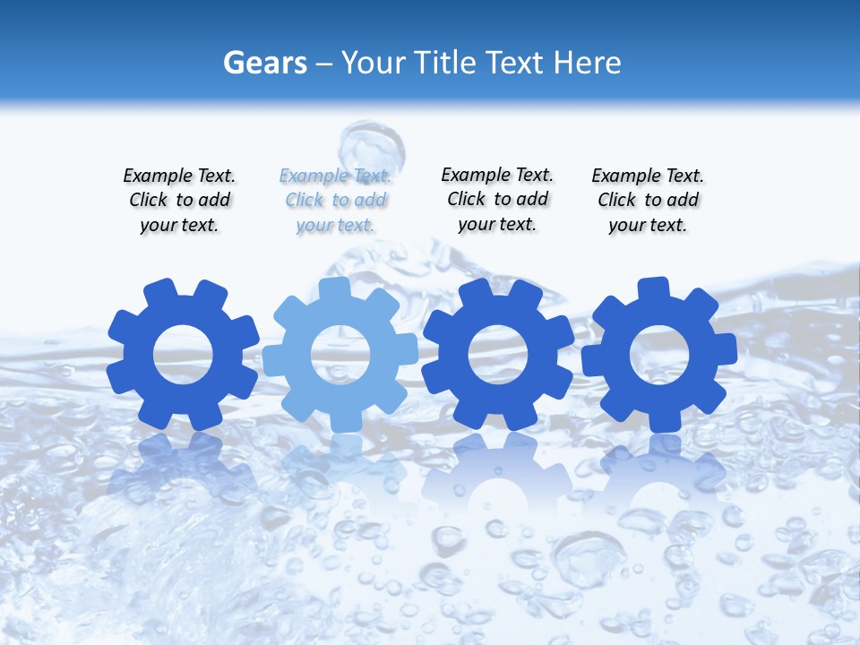 A Blue Water Powerpoint Presentation Template PowerPoint Template