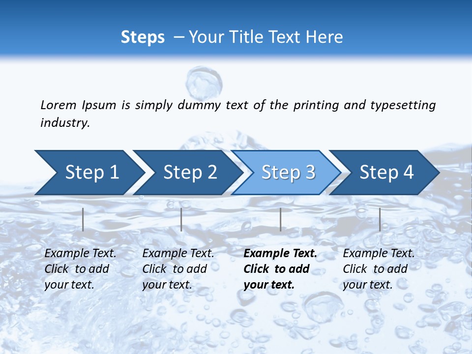 A Blue Water Powerpoint Presentation Template PowerPoint Template