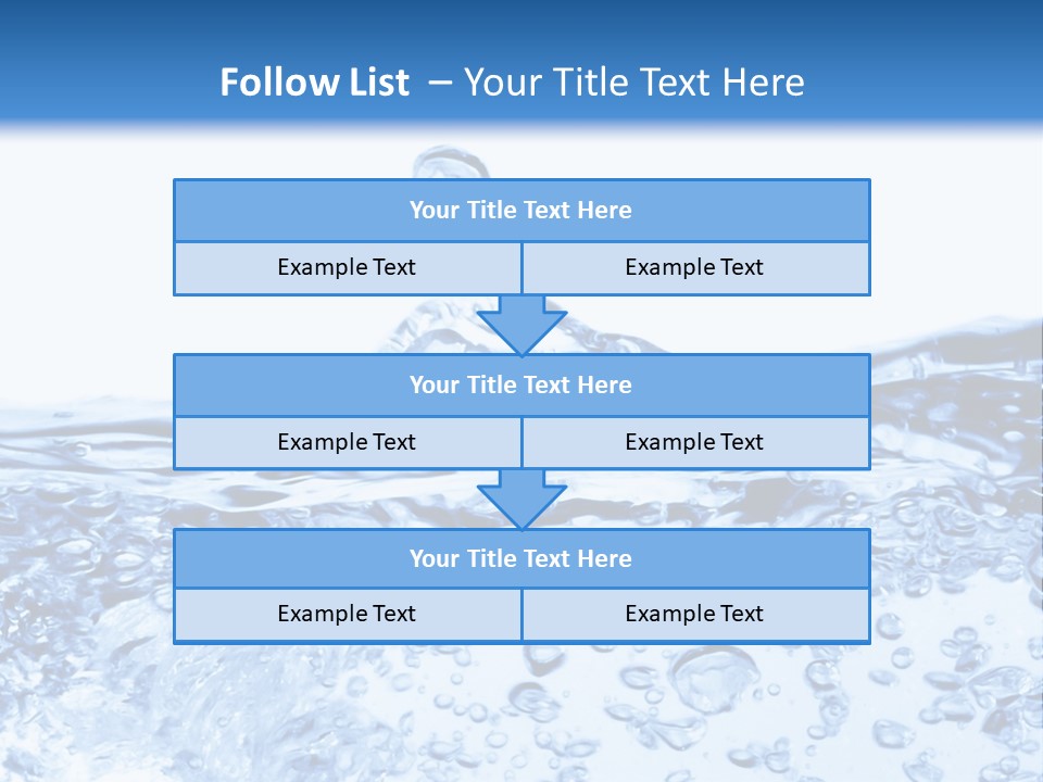 A Blue Water Powerpoint Presentation Template PowerPoint Template