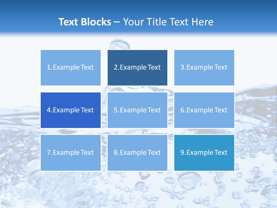 A Blue Water Powerpoint Presentation Template PowerPoint Template