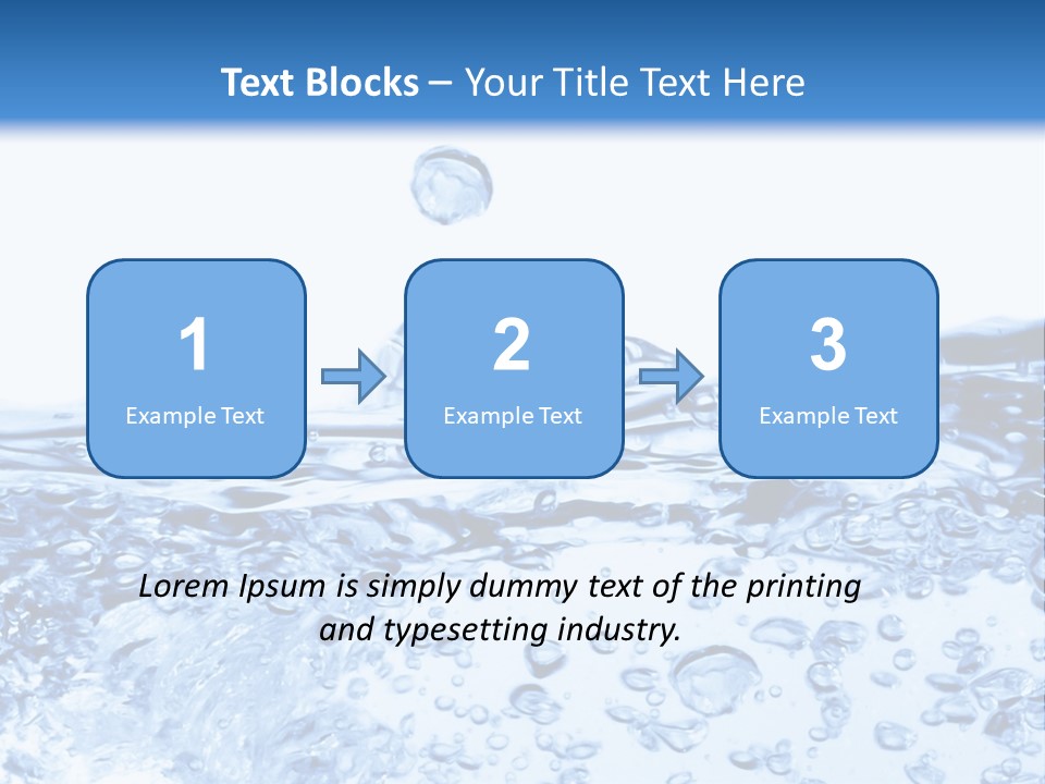 A Blue Water Powerpoint Presentation Template PowerPoint Template