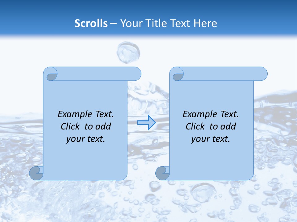 A Blue Water Powerpoint Presentation Template PowerPoint Template