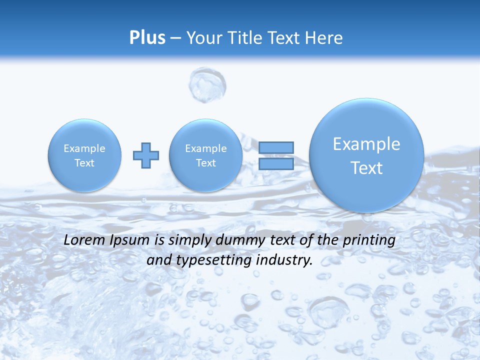 A Blue Water Powerpoint Presentation Template PowerPoint Template